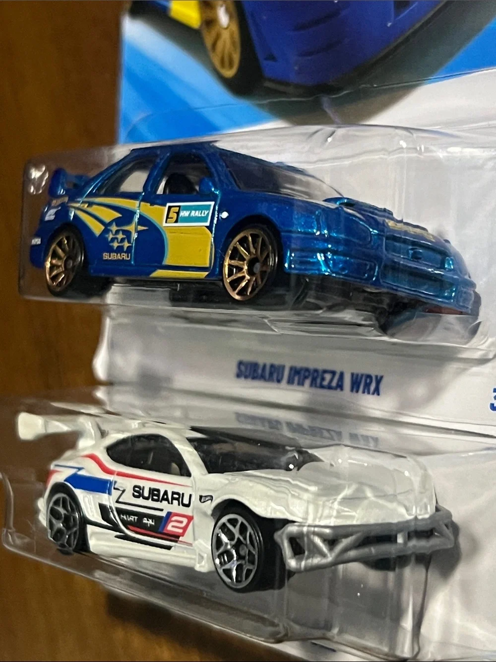 Subaru Impreza WRX & Subaru BRZ Die-Cast Hot Wheels-( 2 pair )